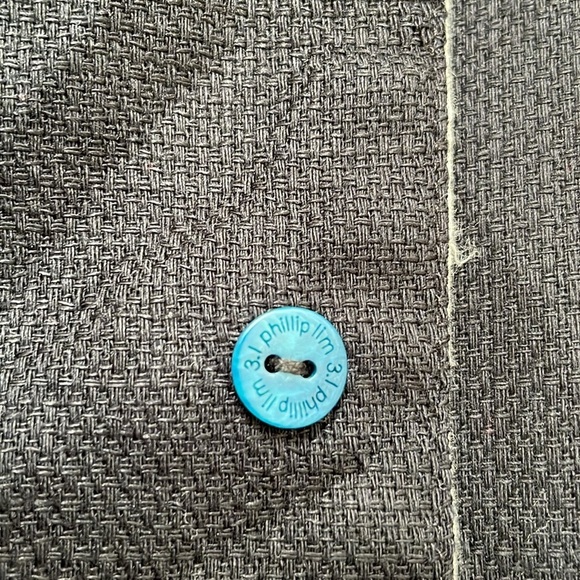 3.1 Phillip Lim Black and White Structured Blazer Jacket Size 2 buttons fitted - Picture 9 of 16